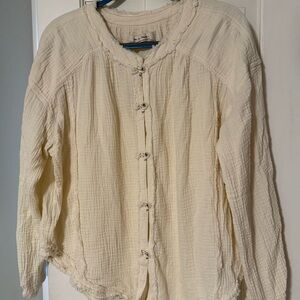 We The Free
Cream Button-Up Blouse